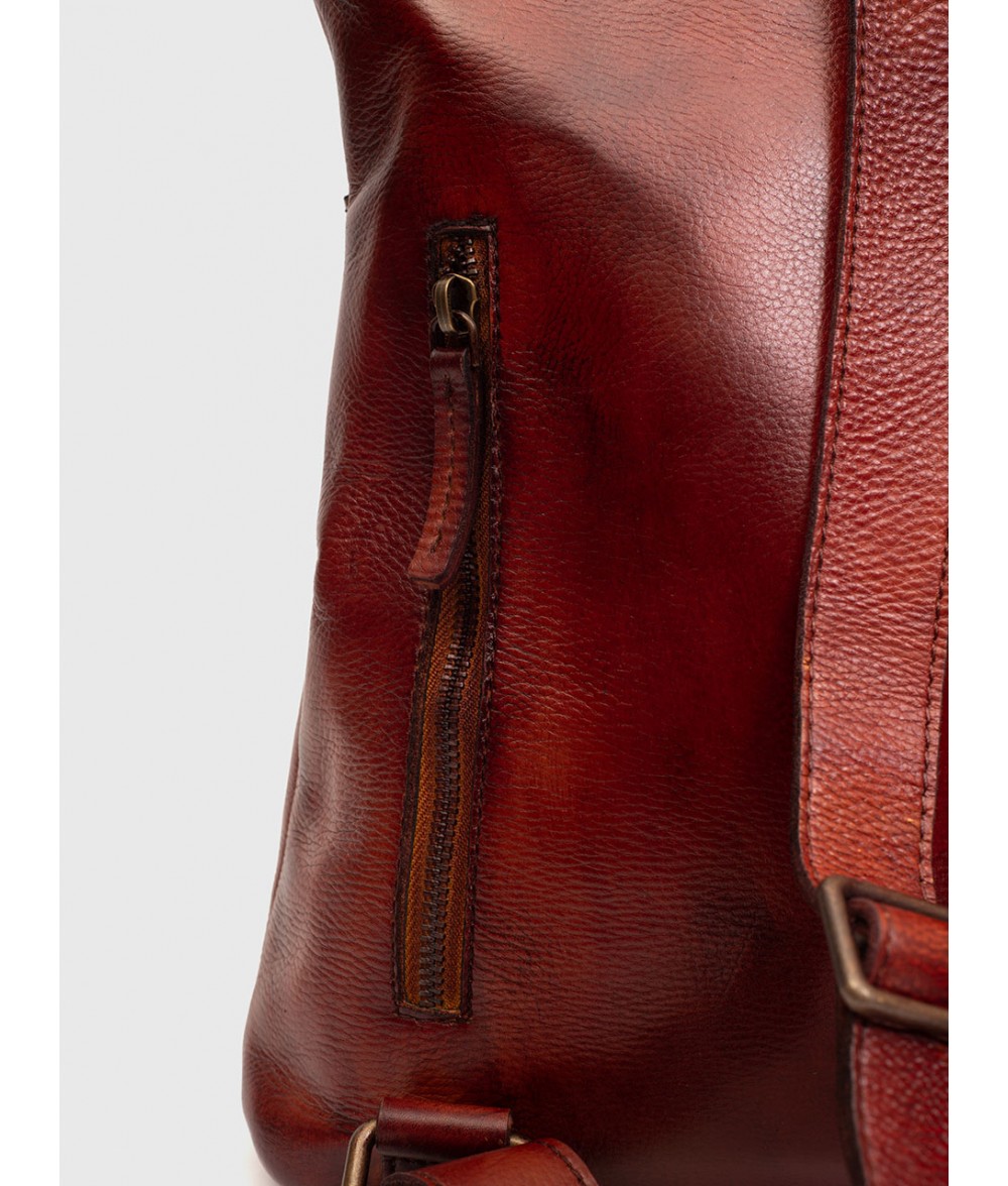 Voyager Brown Mini Leather Backpack Alaskan Leather Company